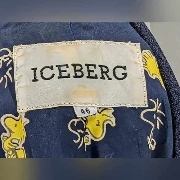 Iceberg Italian PEANUTS Rare Vintage WOODSTOCK Blazer Jacket - Picture 5 of 6